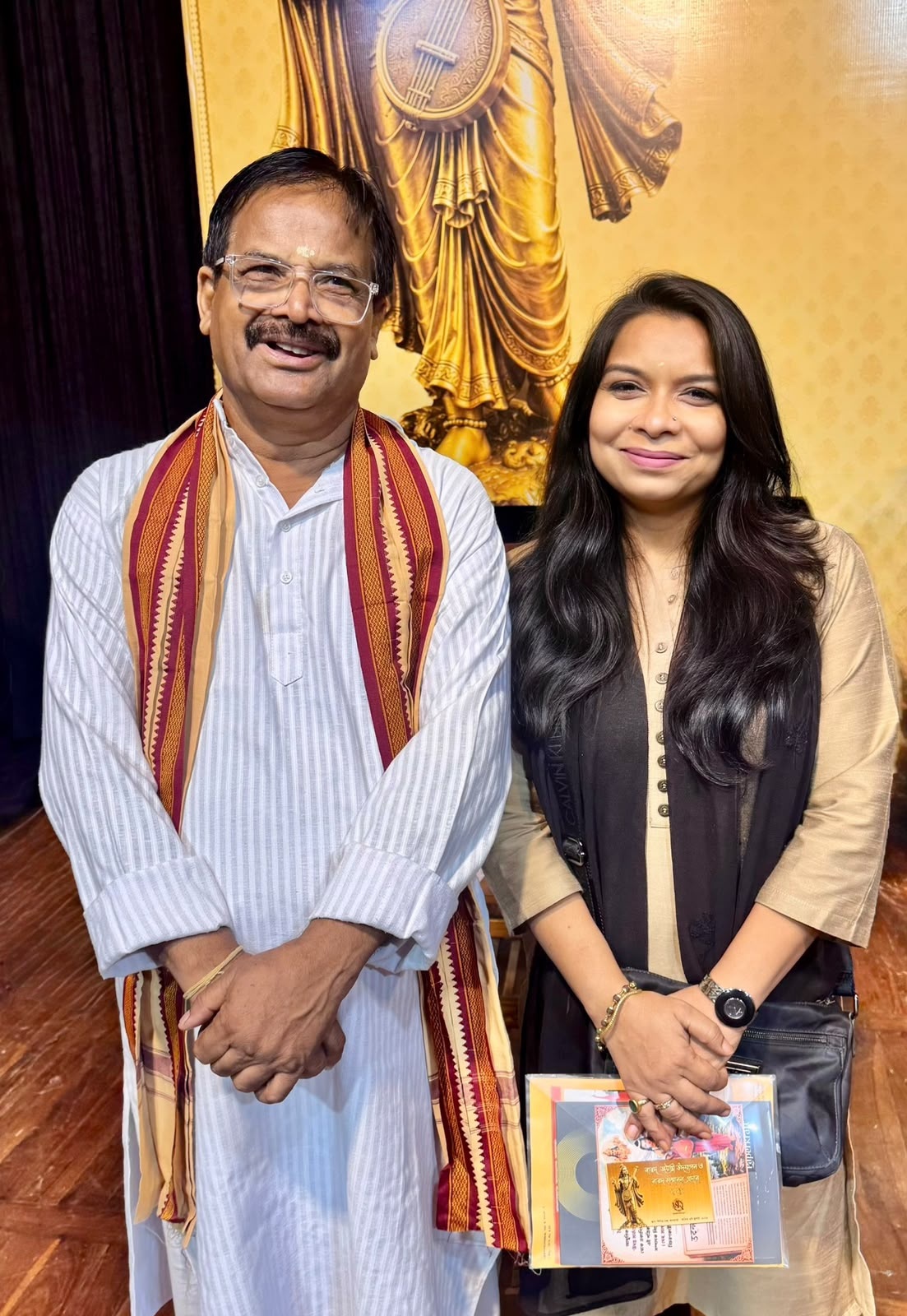 Adv.(Dr.) Kiran Tiwari Bhuwalka with the Uttarbanga Spokesperson, RSS